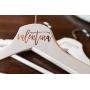 Bridesmaid Proposal Gift | Personalized Bridal Dress Hanger | Wedding Present for Bride | Pick Color