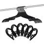 12 PCS Travel Hangers - Portable Folding Clothes Hangers Travel Accessories Foldable Clothes Drying Rack for Travel (Black) 12 PCS Travel Hangers - Portable Folding Clothes Hangers Travel Accessories Foldable Clothes Drying Rack for Travel (Black)