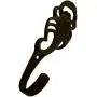 Purpledip Brass Wall Hook Sting Operation: Vintage Design Coat Clothes Hanger (11730)