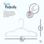 30 Premium Childrens Hangers, Very Durable Heavy Duty Tubular Hangers, Made in The USA to Last a Lifetime! Designed to Fit for Children and Babies Value Pack of 30 - White