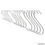 Flat S-Shaped Hanging Hooks - For Kitchen Utensils, Garage or Garden Tools, etc. - Heavy Duty Genuine Solid 304 Stainless Steel - Multi Purpose - This Kit Contains Different Sizes: 5x L, 5x M and 5x S