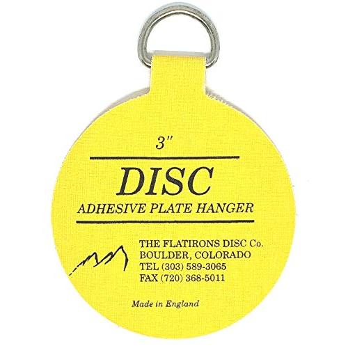Flatirons Disc - Invisible English Disc - Adhesive Plate Hanger, 3 inch - (10 Pack)