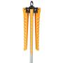 Multi Functional Free Standing Collapsible Clothes Drying Rack,Durable Constuction Collapsible Clothes Drying Rack Foldable Tripod Hanger Stand Portable Indoor/Outdoor (Yellow)