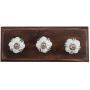 Indianshelf Handmade 1 Artistic Vintage Blue Wooden Coat Hooks Hangers/Hooks for Hanging