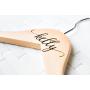 10 Personalized, Engraved Wedding Dress Hangers by Left Coast Original