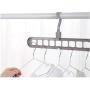 10PC Random Color Space Saver Saving Wonder Metal Magic Hanger Clothes Closet Organize Hook