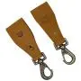 Hide & Drink, Heavy Duty Thick Leather Pants Hanger for Clothing Stores or Household/Denim Hanger/Cloth Organizer (2-Pack) Handmade Includes 101 Year Warranty :: Old Tobacco