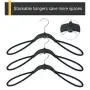 VISMOORE Portable Suit Hanger for Business Travel Luxury Design with Reinforce Rotatable Hanger Wings Free Swivel to Different Shoulder Widths, Space Saving Clothes Hangers (Black, Classic) VISMOORE Portable Suit Hanger for Business Travel Luxury Design with Reinforce Rotatable Hanger Wings Free Swivel to Different Shoulder Widths, Space Saving Clothes Hangers (Black, Classic)