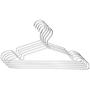 KID2 Light Weight Aluminum Clothes Hangers with Notches Durable Heavy Duty Metal Hangers with Bar Non Slip Anti-Rust Hangers Ideal for Suits Garments Sweater Shirts,5 Pack,16.3in (5, Thickness 4mm)