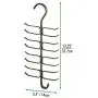 mDesign Vertical Steel Metal Wire Closet Rod Hanging Accessory Organizer for Ties, Belts, Scarves, and Accessories with 17 Storage Hooks - 2 Pack - Bronze mDesign Vertical Steel Metal Wire Closet Rod Hanging Accessory Organizer for Ties, Belts, Scarves, and Accessories with 17 Storage Hooks - 2 Pack - Bronze