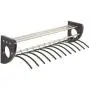 Safco Products 4213BL Mode 48" Wood Wall Coat Rack with Hangers, Black/Silver Safco Products 4213BL Mode 48" Wood Wall Coat Rack with Hangers, Black/Silver