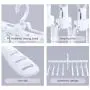 Magical Clothes Hanger Portable Foldable Laundry Rack Hook Hanger Dryer 8 Clips Space Saving Clothes Drying Rack Adjustable High Capacity