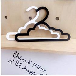 5pcs Random Color Wooden Cloud Cloth Hangers Clothes Dryer Rack for Baby Kids Decor Crafts Clothing