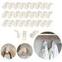 30Pcs Stable Clothes Hanger Connector Hooks Cascading Clothes Rack Hook Chest Space-Saving Attachment Huggable Style Hangers White 30Pcs Stable Clothes Hanger Connector Hooks Cascading Clothes Rack Hook Chest Space-Saving Attachment Huggable Style Hangers White