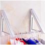 Folding Clothes Hanger Foldable Multifunction Wall Mounted Clothes Rail Drying Rack (Random Color)