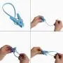 Hapy Shop24 Pcs Clothes Peg Clip Pins Clothes Hangers Clothes Pegs,Multicolor Rope Hanging Clothesline Windproof Hanger PP Plastic Clips Hooks Peg for Sock and Clothes