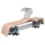 5Pcs Pants Drying Hanger Trousers Clothes Storage Rack with 10 Anti-Slip Clips Multifunctional Clothes Hangers Decoration Pants Storage