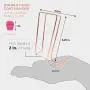 Juvale 5-Piece Cubicle Set - Rose Gold Double Hook Coat Hanger with Fabric Panel Clips (4 Colors)