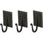Wrought Iron Coat Rack Hooks | 3 Black Handmade Double-Plated Hangers for Coat, Hat, Cloths, Towels | Spacy Home RTZEN Décor | Wall Mounted Wrought Iron Coat Rack Hooks | 3 Black Handmade Double-Plated Hangers for Coat, Hat, Cloths, Towels | Spacy Home RTZEN Décor | Wall Mounted