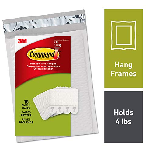 Command Picture Hanging Strips, Decorate Damage-Free, 18 pairs (36 strips), Ships In Own Container (PH202-18NA)