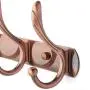 WEBI Wall Mounted Coat Rack with 4 Hooks for Hanging Coats,Coat Hanger Wall Mount Hook Rack Hook Rail Hat Rack for Wall,Jacket,Clothes,Antique Copper,2 Packs
