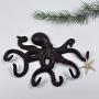 Garneck Octopus Key Hook,Wall Mounted Key Holder Clothes Hanger Iron Key Rack for Kitchen Doorway Home