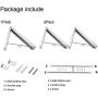 Maddott Indoor/Outdoor Wall Mounted Folding Clothes Drying Rack- Clothes Hanger -Aluminum Folding Clothes Hanger Hanging on Bathroom,Bedroom Balcony and Laundry,Home Storage Organizer (2 Pack) 80cm