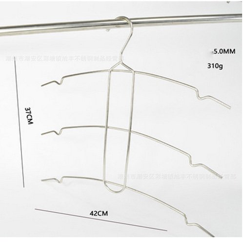 Lecent@Overstriking Solid Stainless Steel Multi-layer Shirts Trousers Pants Hangers Closet Hangers Racks Scarf Clothes Organiser Set of 4