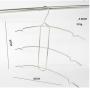 Lecent@Overstriking Solid Stainless Steel Multi-layer Shirts Trousers Pants Hangers Closet Hangers Racks Scarf Clothes Organiser Set of 4