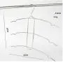 Lecent@Overstriking Solid Stainless Steel Multi-layer Shirts Trousers Pants Hangers Closet Hangers Racks Scarf Clothes Organiser Set of 4