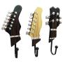 Hylotele 3PCS Home Cloth Hook Cloakroom Decoration Towel Coat Clothes Wall Rack Hanger Guitar Shape Vintage Resin Hooks