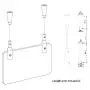 Ceiling Sign Hanger,Aluminum, Display for Large Picture/Billboard/Sign Board/Frame,2 Pack,Silver Ceiling Sign Hanger,Aluminum, Display for Large Picture/Billboard/Sign Board/Frame,2 Pack,Silver