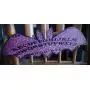 Antiqued Red Damask Ouija Spirit Board Hand Made Wooden Bat Home Decor Wall Plaque Hanger