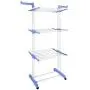 AyaMastro 66.75" H Foldable 3-Tire Cloth Drying Rack Stand Garment Hanger w/ 2Side Wing with Ebook
