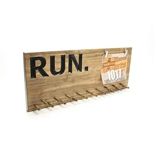 Marathon Medal display 23x9 with 10, 19 or 30 PEGS-running medals and race bibs holder-running medals and race bibs hanger-Marathon(CWD-569) Marathon Medal display 23x9 with 10, 19 or 30 PEGS-running medals and race bibs holder-running medals and race bibs hanger-Marathon(CWD-569)