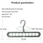 Magic Multi Port Support Circle Clothes Hanger Clothes Drying Rack Multifunction Plastic Clothes Hangers Home Storage Hangers,YJ-LV