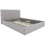 DHP Rose Upholstered Bed with Storage, Gray Linen, Queen