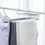 QYuan Pants Hanger Mult Closet Organizer Space Saver Clothing Rack Magic Multi-Functional Double Hooks Hanger Clothes Hook Apply for Pants Skirts Jeans Shirts Towels