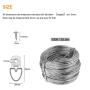 Powlankou Picture Hanging Kit Including 50 Pcs D-Ring Picture Hangers with Screws and 100 Feet Picture Hanging Wire, Supports up to 30 lbs Powlankou Picture Hanging Kit Including 50 Pcs D-Ring Picture Hangers with Screws and 100 Feet Picture Hanging Wire, Supports up to 30 lbs
