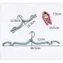 QKKstore Adjustable Fold Hang Plastic Hook Portable Fold Hanger Clothes Pegs Travel Space Saving Wardrobe Cloth Hanger Foldable 1Pc,Pink