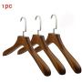 Solid Wood Save Space Retro Clothes Hanger Smooth Non Slip Stand Coat Rack Adult Storage Wide Shoulder Simple Closets Suit 5pcs