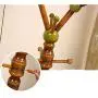 HL-TD Solid Wood Coat Rack Free Standing Tree Hanger Vertical Bedroom Clothes Rack for Livingroom Simple