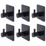 Cher9 6 Pcs Self Adhesive Hooks Home Kitchen Wall Door Hook Clothes Coat Bag Key Hanger Bathroom Towel Holder Storage Rack Aluminum Cher9 6 Pcs Self Adhesive Hooks Home Kitchen Wall Door Hook Clothes Coat Bag Key Hanger Bathroom Towel Holder Storage Rack Aluminum