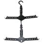 Colorido Magic Multi Dual Folding Clothes Hanger Coat Wardrobe Hook Rack Organizer