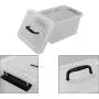 Kekow 6 L Clear Storage Latch Box, 4-Pack Kekow 6 L Clear Storage Latch Box, 4-Pack