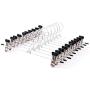 Ruior 10 Pcs Pants Hanging Rack Clothes Hanger Clip Tie Racks