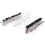 Ruior 10 Pcs Pants Hanging Rack Clothes Hanger Clip Tie Racks