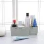 Heaci Adjustable Storage Bin Plastic Drawer Divider Bathroom Kitchen Organizer Expandable Desk Closet, Pink, 3 Section