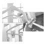 HJYPYJ Magic Hanger,No Trace PP Folding Hanger,Rotate Telescopic Trouser Hangers,for Balcony/Wardrobe Durable/Blue / 1 pcs
