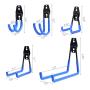 NZACE Garage Hooks Storage Utility Double Hooks, Heavy Duty for Organizing Power Tools, Ladders, Bulk items, Bikes, Ropes etc.(12 Pack))
